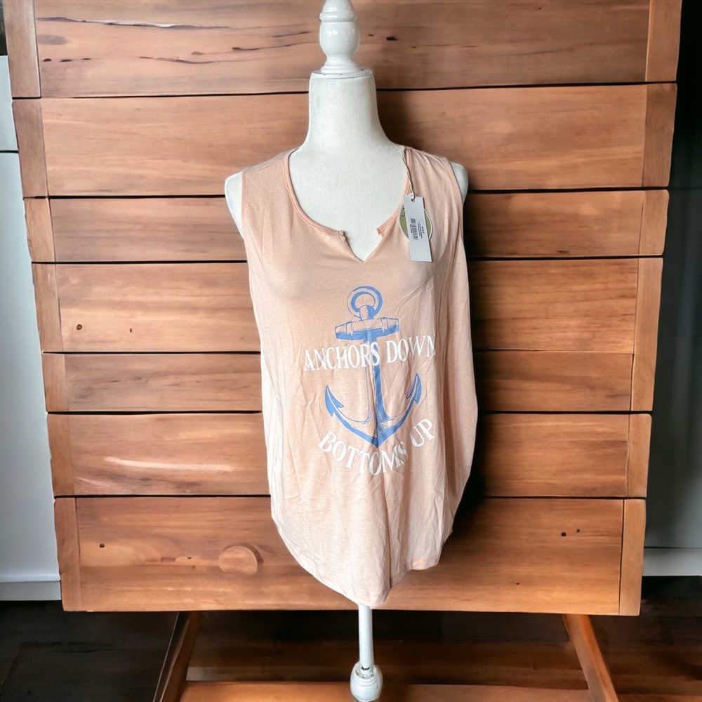 Natural Reflections Pink Anchor Tank 🤍